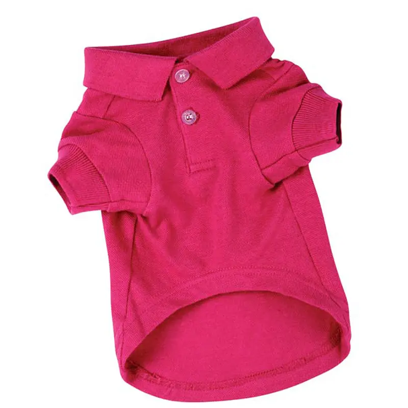 Zack & Zoey Polo Dog Shirt - Raspberry Sorbet