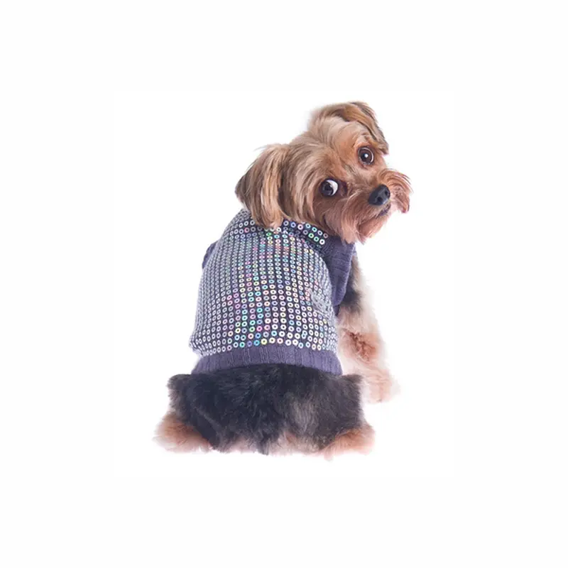 RuffLuv NYC Party Girl Sequined Dog Sweater