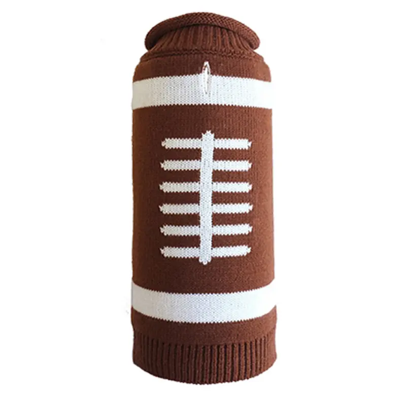 Worthy Dog Touchdown Dog Sweater - Brown