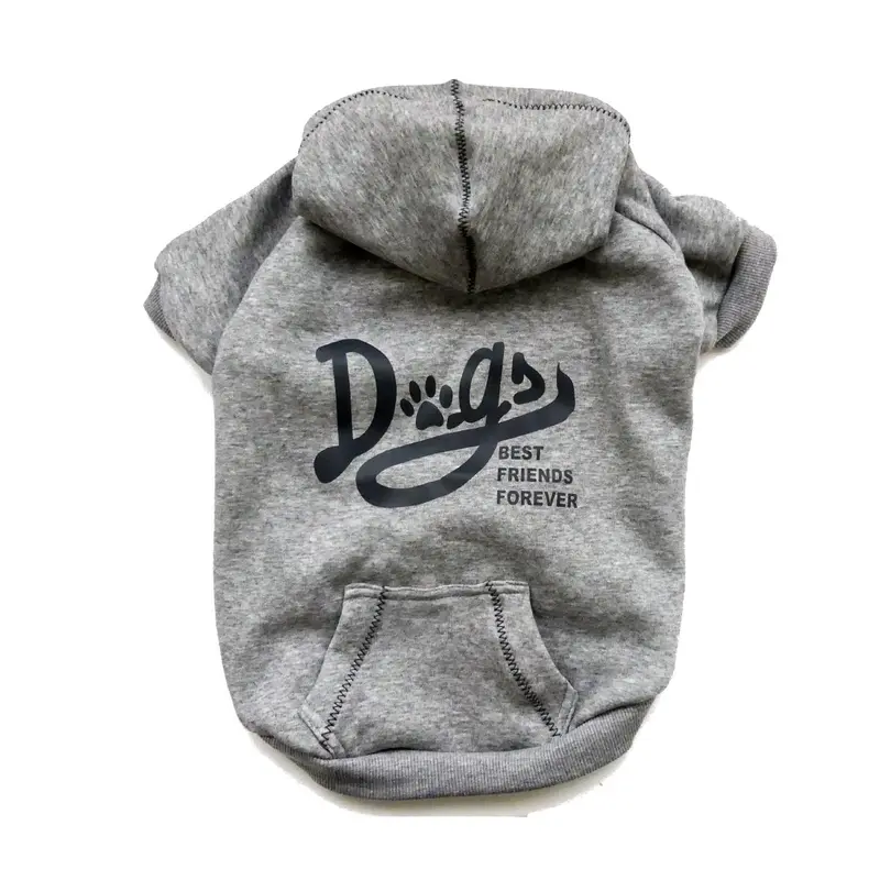Cloak & Dawggie Dogs BFF Dog Hoodie - Heather Gray
