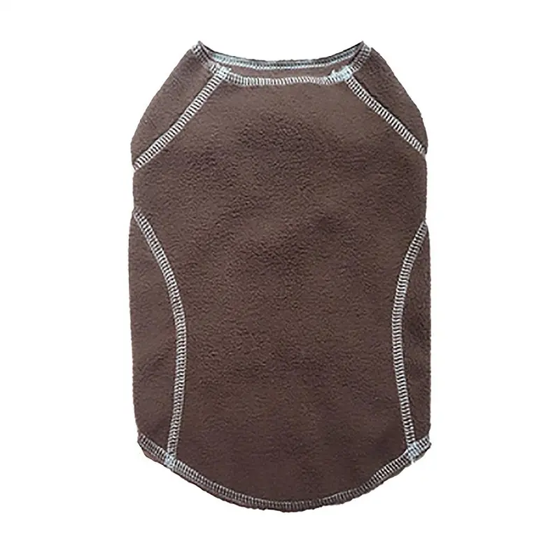Cloak & Dawggie Stretch Fleece Dog Sweater - Brown