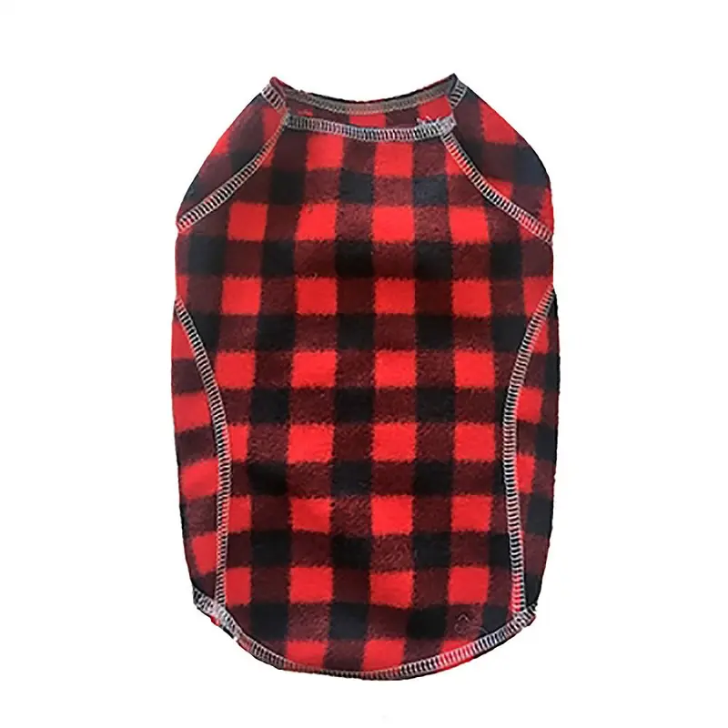 Cloak & Dawggie Stretch Fleece Dog Sweater - Red Buffalo