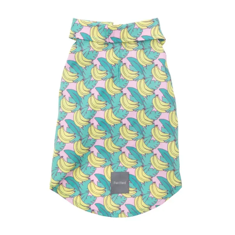 FuzzYard Bananarama Button-Up Dog Shirt