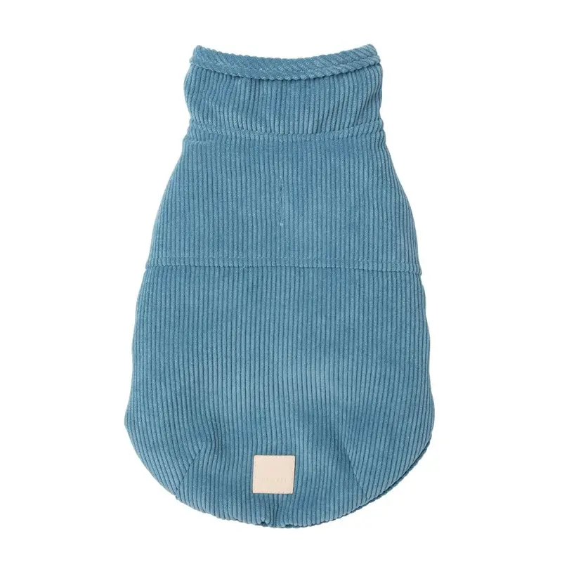 FuzzYard Life Corduroy Dog Jacket - French Blue