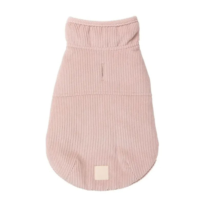 FuzzYard Life Corduroy Dog Jacket - Soft Blush