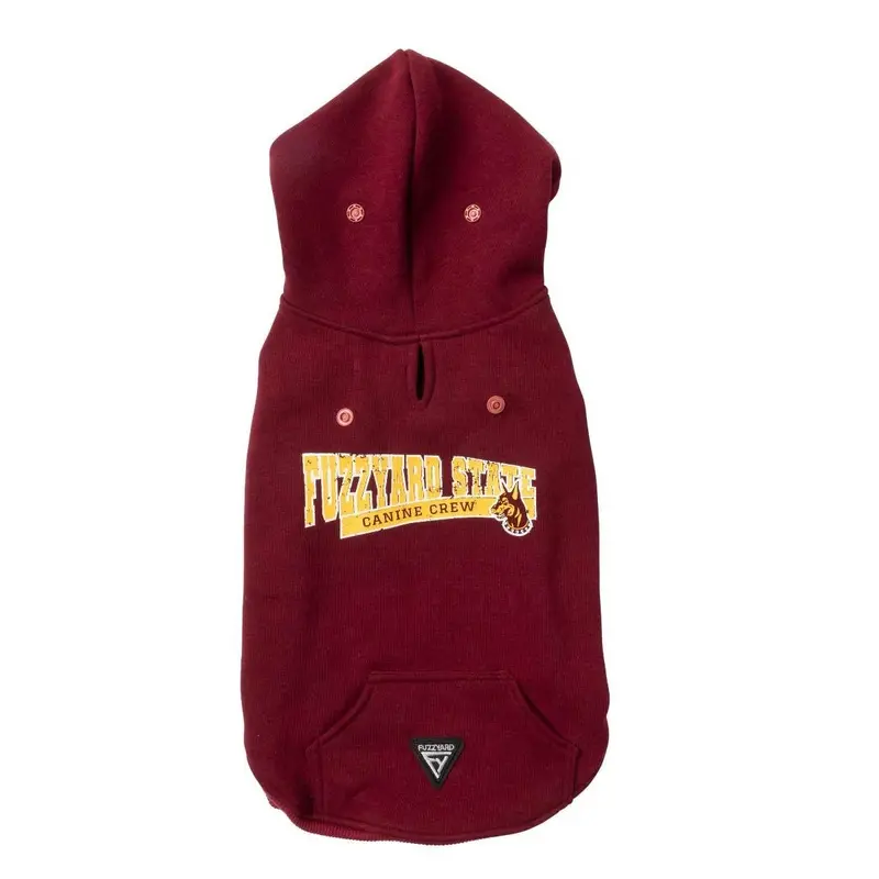 FuzzYard State Dog Hoodie - Maroon