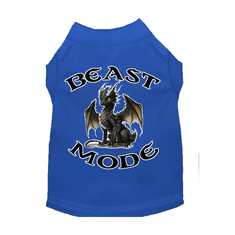 Mirage Beast Mode Dragon Dog Shirt - Blue
