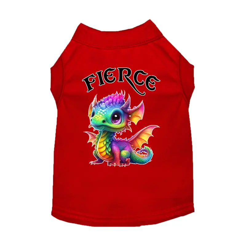 Mirage Fierce Dragon Dog Shirt - Red