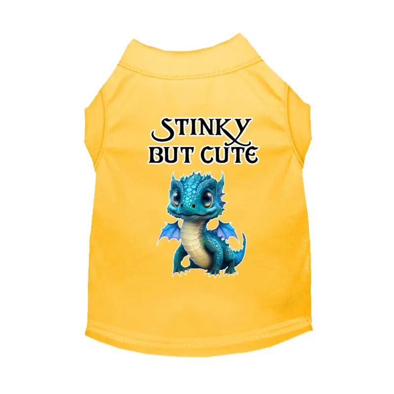 Mirage Stinky but Cute Dragon Dog Shirt - Yellow
