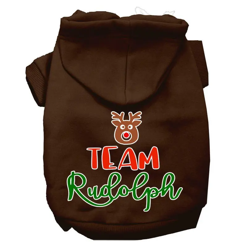 Mirage Team Rudolph Dog Hoodie - Brown