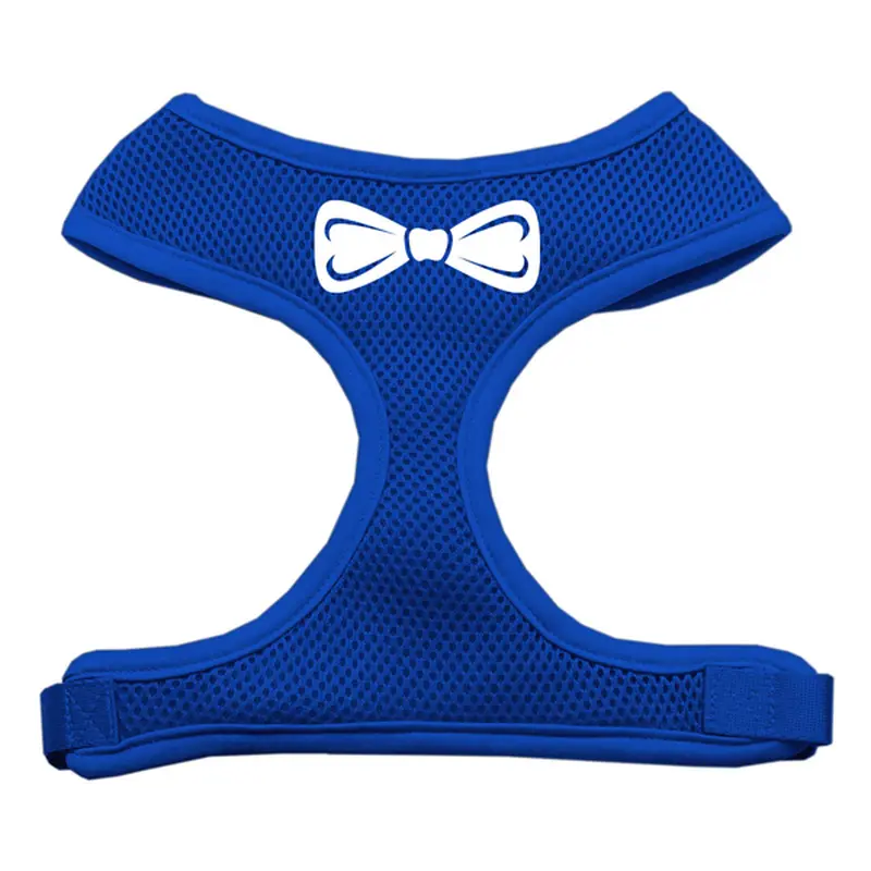 Bow Tie Dog Harness - Blue