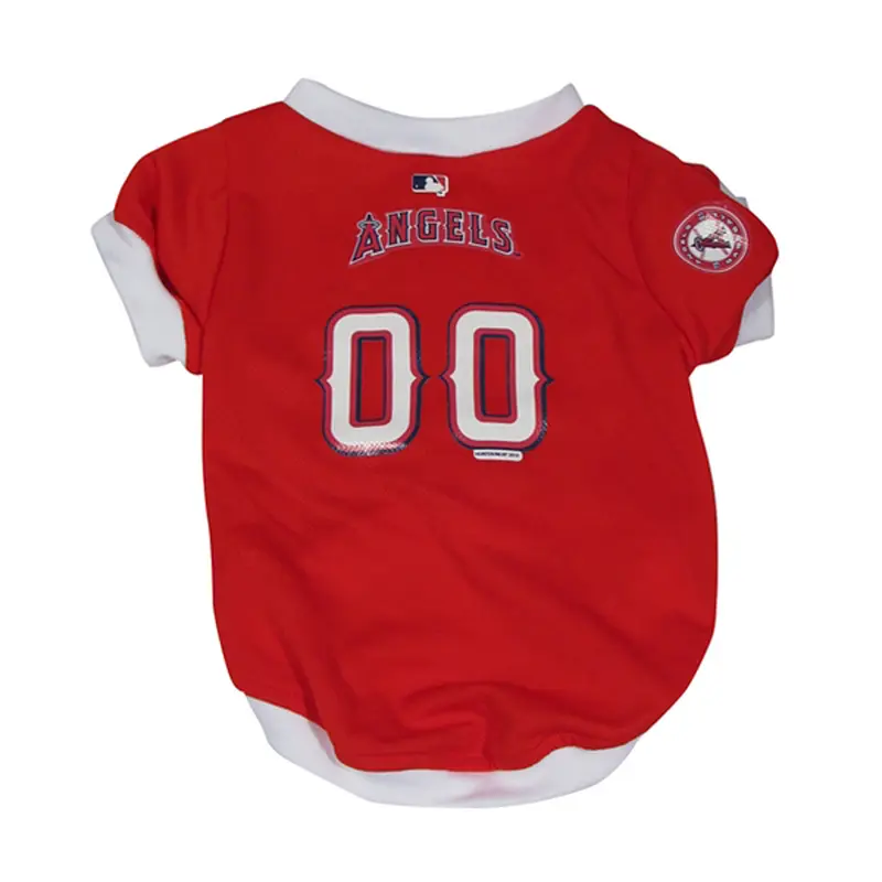 Los Angeles Angels Baseball Dog Jersey