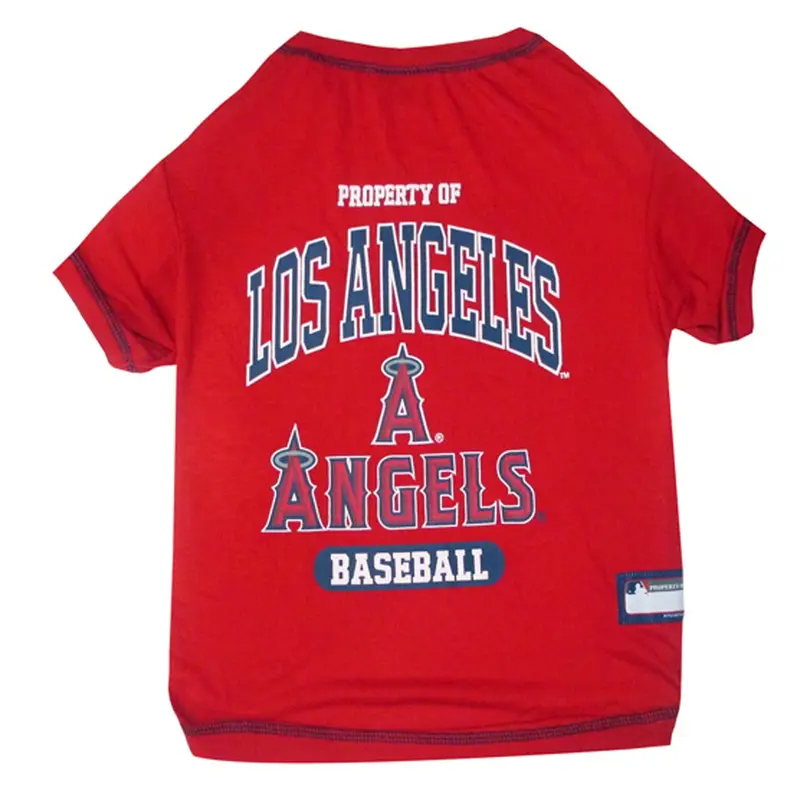 Los Angeles Angels Dog T-Shirt - Red