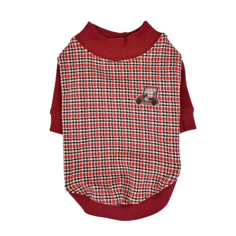 Hole in One Dog Shirt by Puppia - Wine
