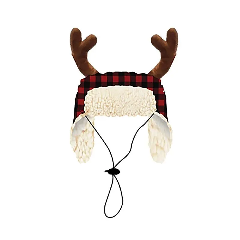 Huxley & Kent Holiday Trapper Dog Hat - Buffalo Check