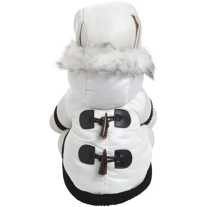 Pet Life Aspen Winter White Fashion Parka Dog Coat
