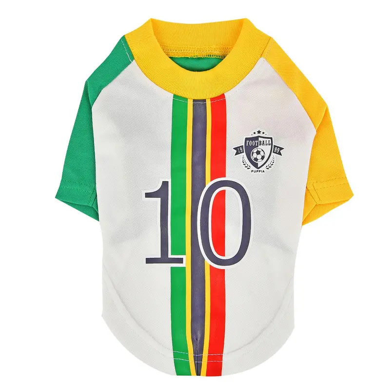 Striker Soccer Dog Jersey by Puppia - White