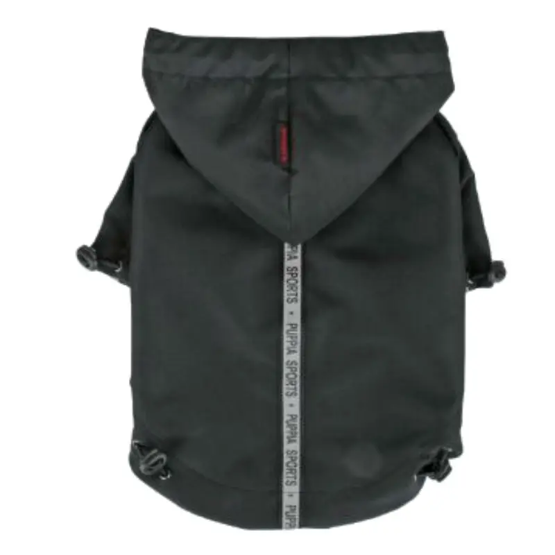 Base Jumper Windbreaker Dog Coat by Puppia - Black