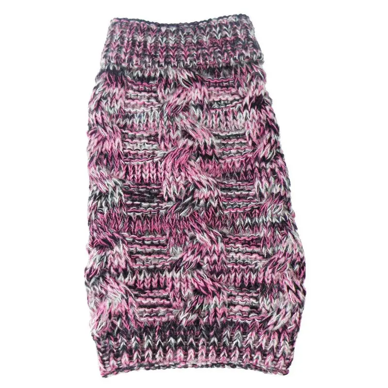 Pet Life Royal Bark Dog Sweater - Pink, Black and Gray