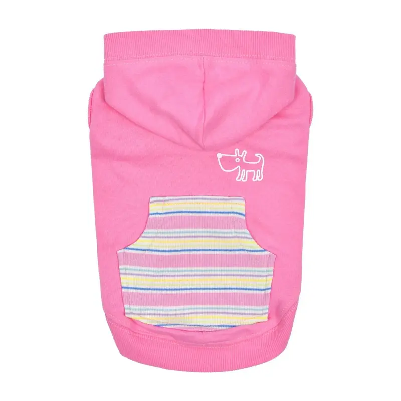 Puppia Phideaux Pocket Hooded Dog Shirt - Pink