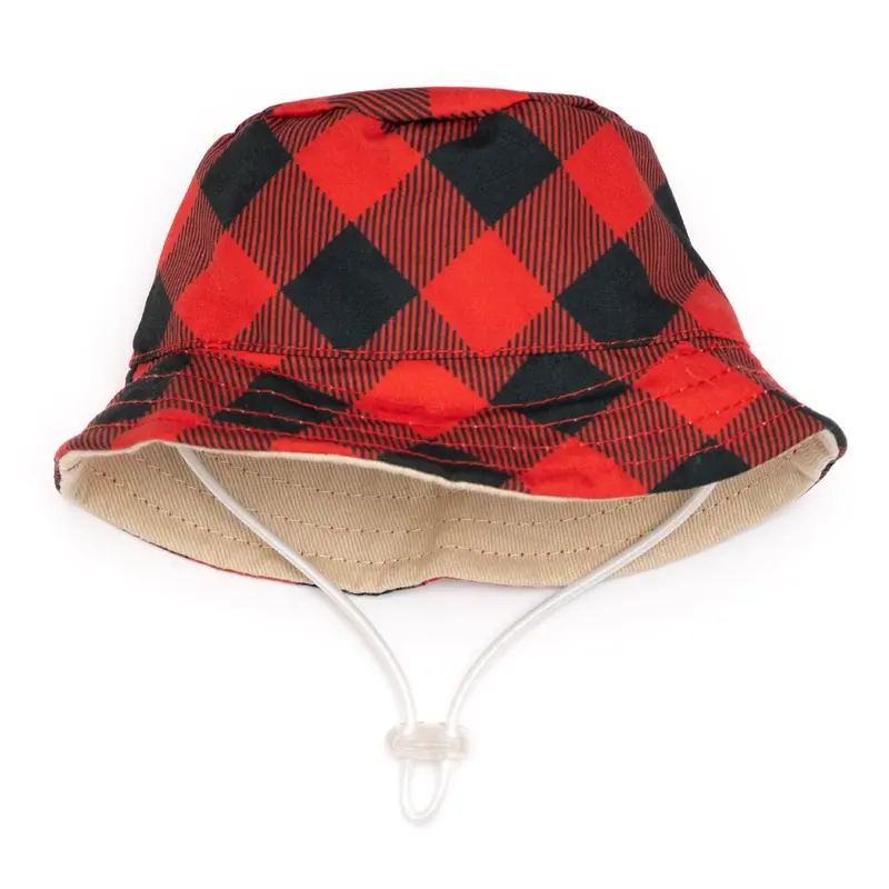 Worthy Dog Bucket Dog Hat - Buffalo Plaid