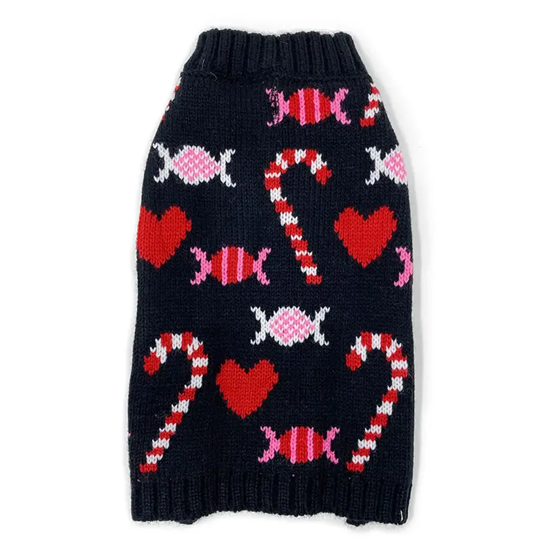 Dogo Candy Dog Sweater - Black