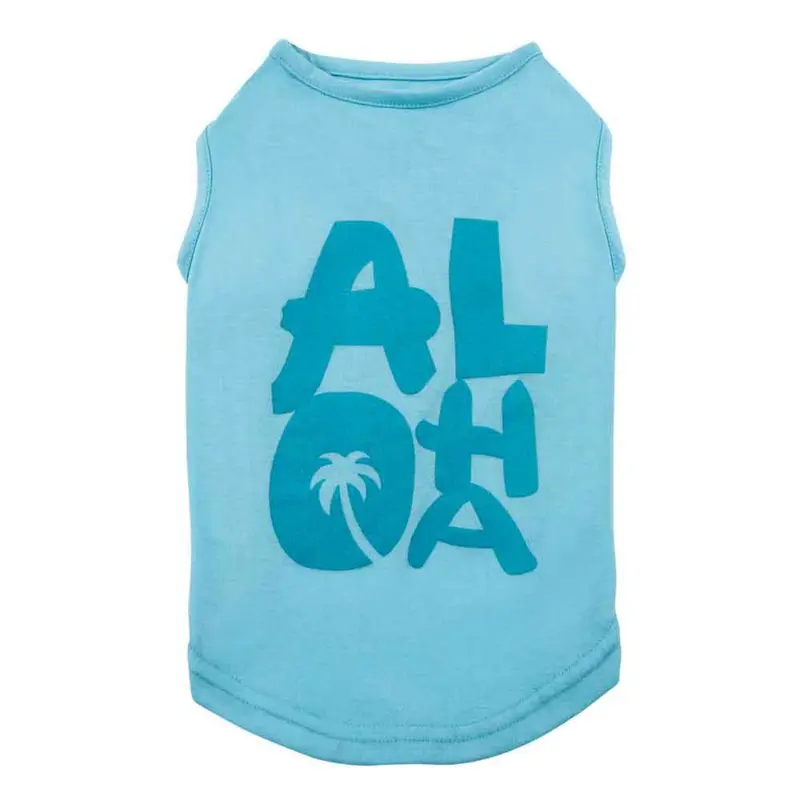 Casual Canine Aloha Dog Tank - Blue