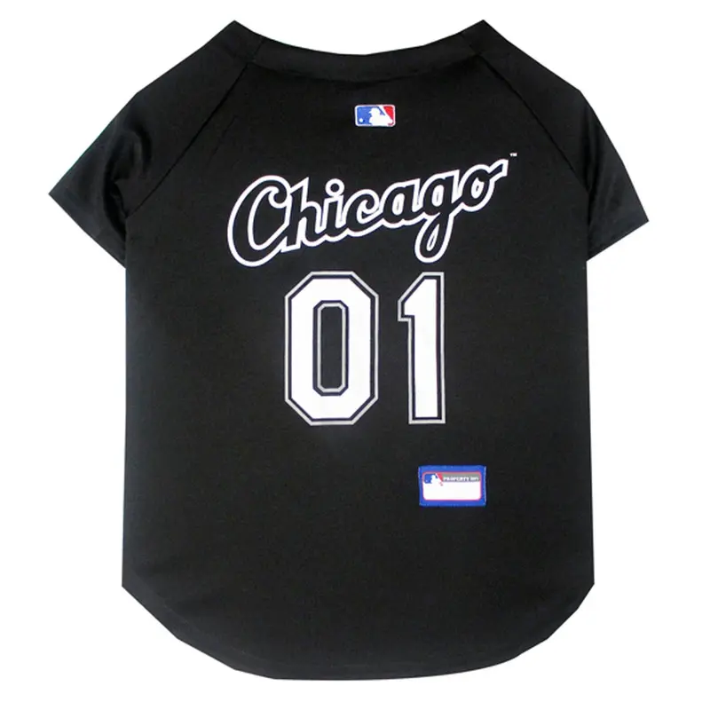 Chicago White Sox Officially Licensed Dog Jersey - Black