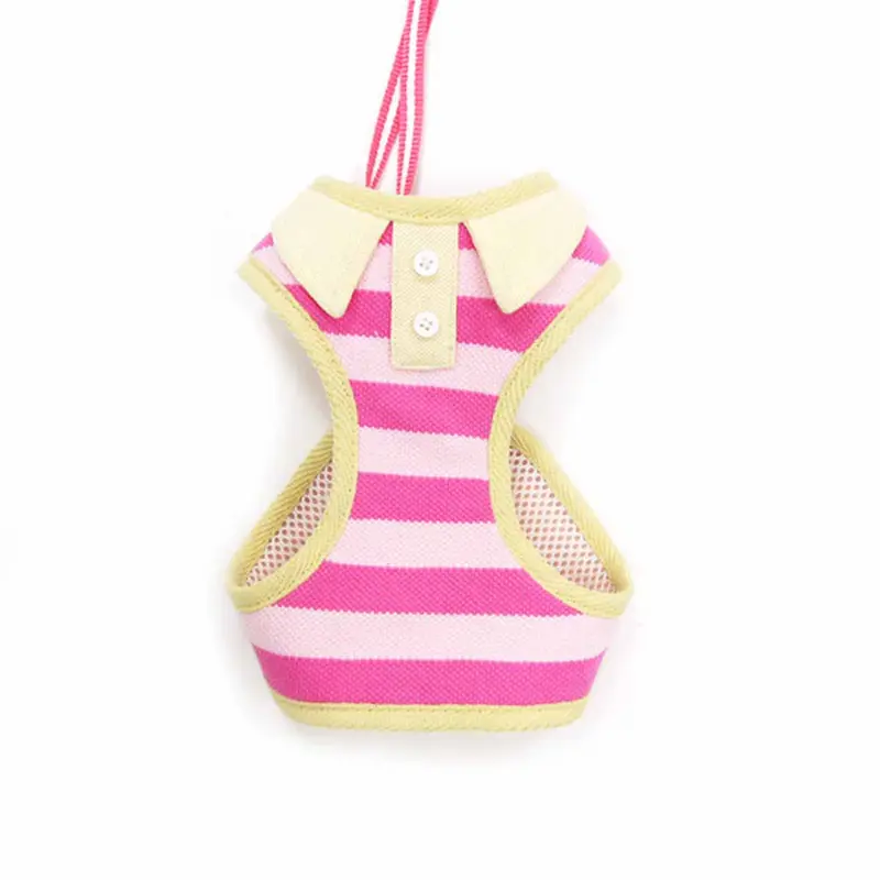 DOGO EasyGo Polo Stripe Dog Harness - Pink
