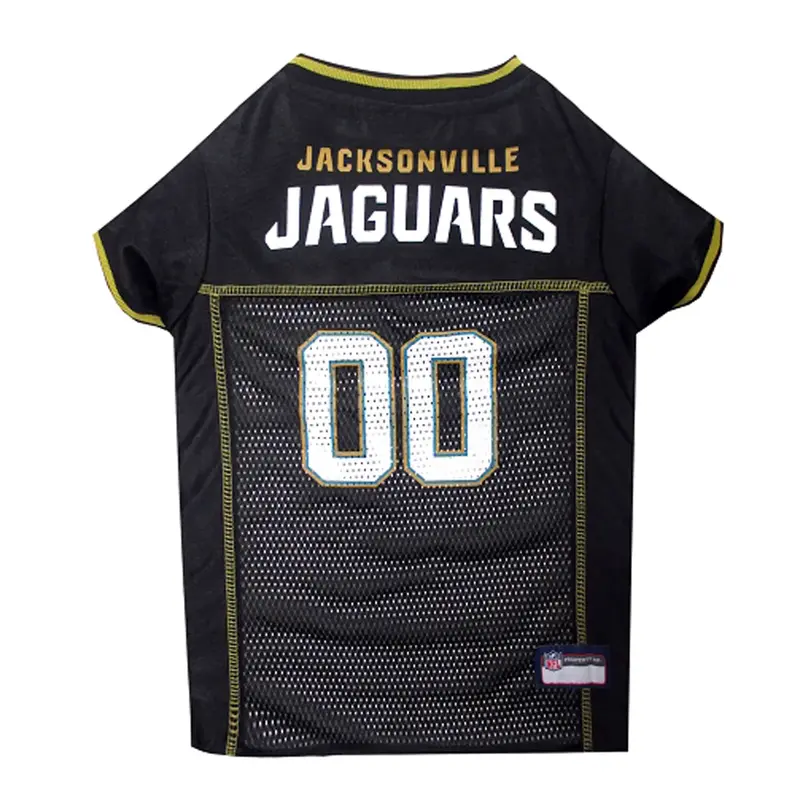 Jacksonville Jaguars Officially Licensed Dog Jersey - Black with Gold Trim