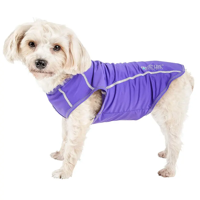 Pet Life ACTIVE Racerbark Performance Dog Tank - Lavender