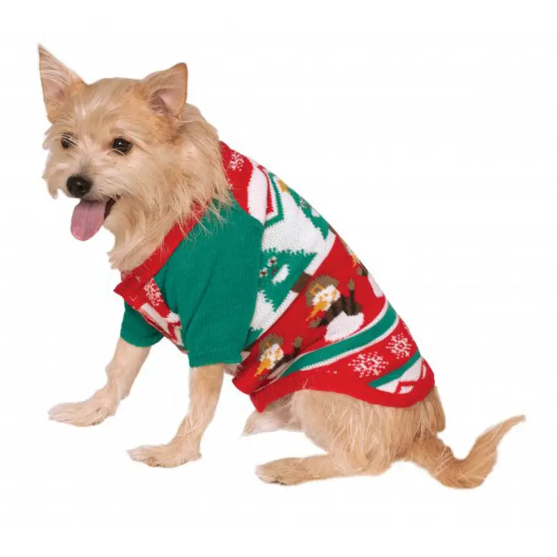 Rubies Ugly Christmas Dog Sweater - Snowman Snowflake