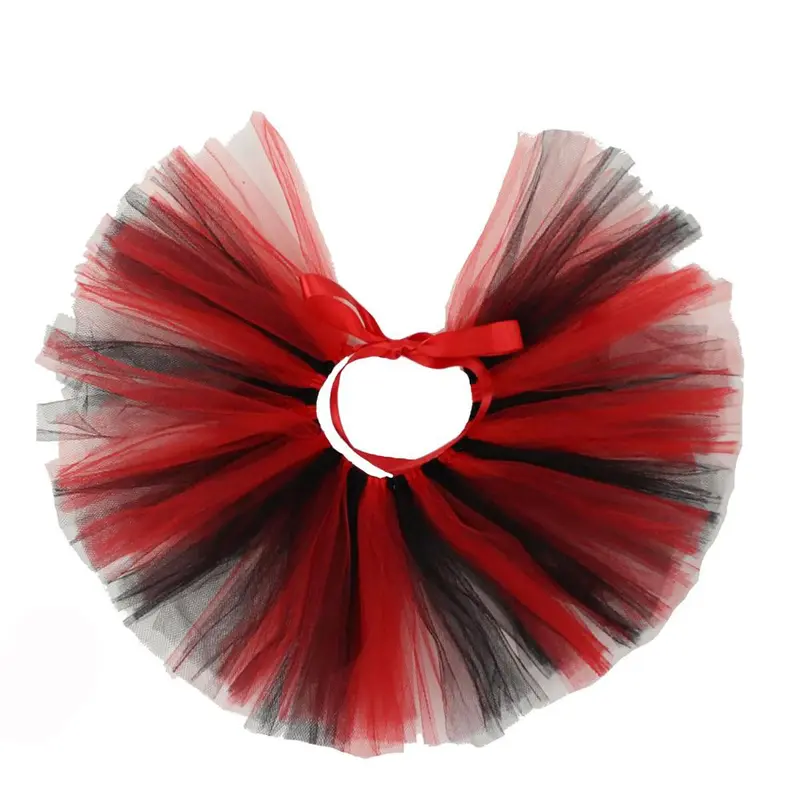 Pawpatu Tulle Dog Tutu - Black/Red
