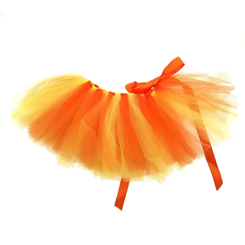 Pawpatu Tulle Dog Tutu - Orange/Yellow
