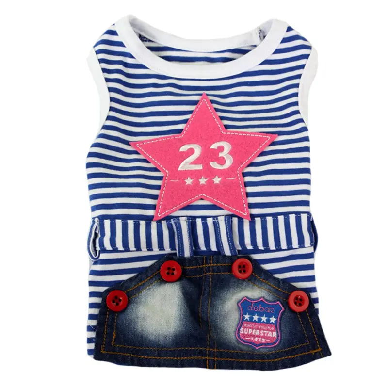 Dobaz Jean Star Stripe Dress - Blue