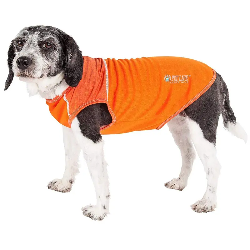 Pet Life ACTIVE Aero-Pawlse Performance Dog Tank Top - Orange