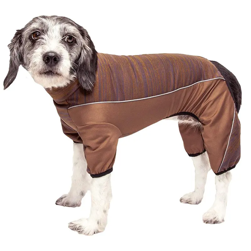 Pet Life ACTIVE Chase Pacer Performance Full Body Dog Warm Up - Brown