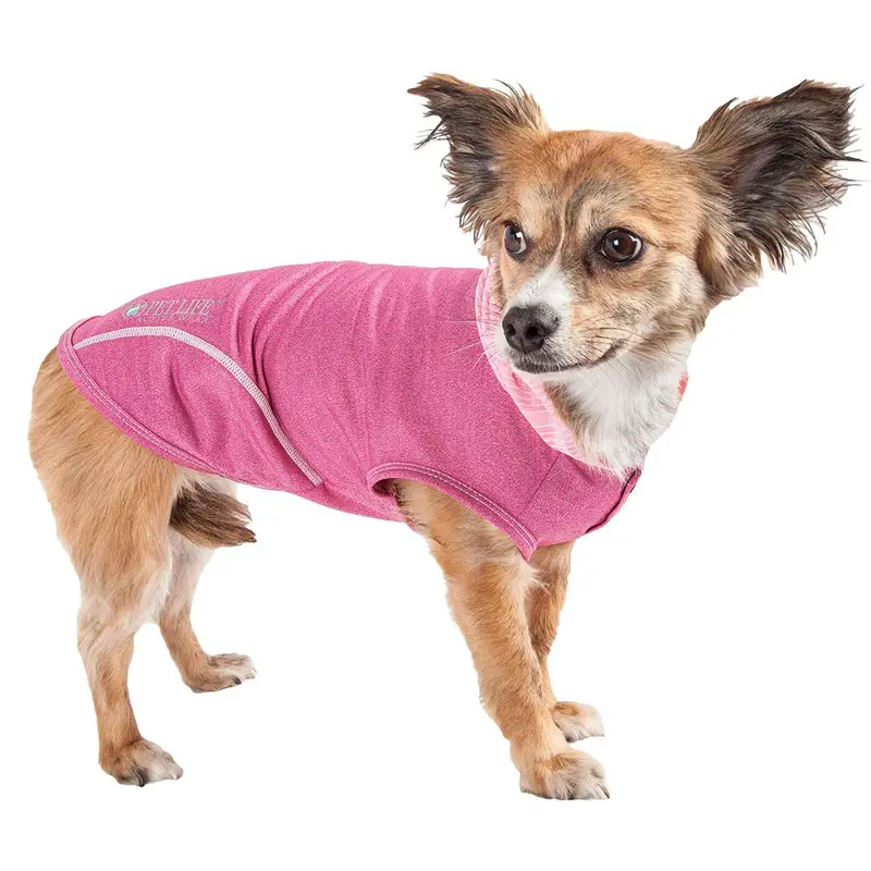 Pet Life ACTIVE Pull-Rover Performance Sleeveless Dog Hoodie - Pink