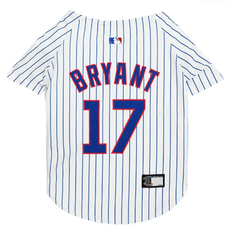 Chicago Cubs Kris Bryant Dog Jersey - Pinstripe