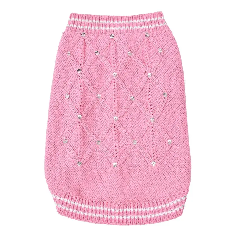 Oscar Newman V.I.Pink Dog Sweater