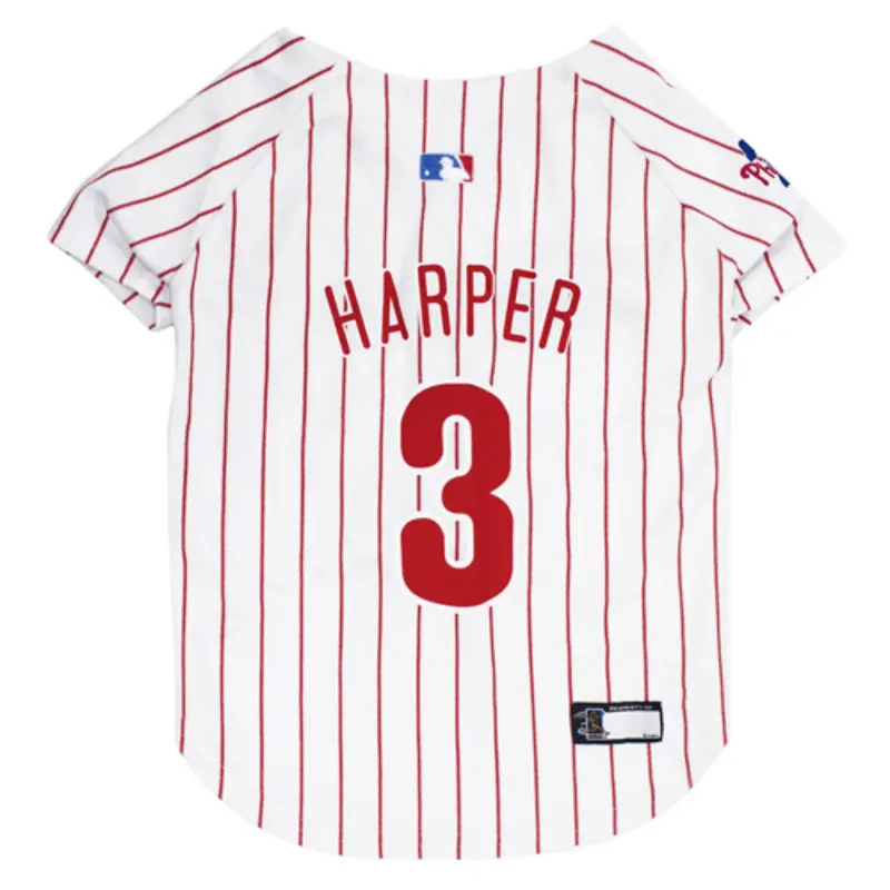 Philadelphia Phillies Bryce Harper Dog Jersey - Pinstripe