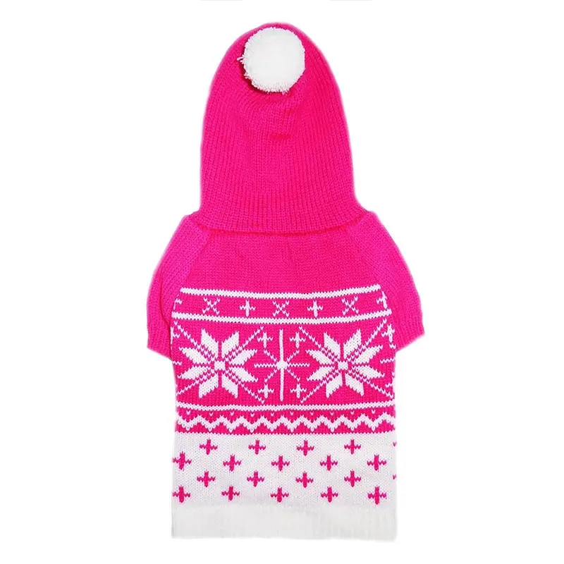 Pooch Outfitters Reese Dog Sweater Hoodie - Pink