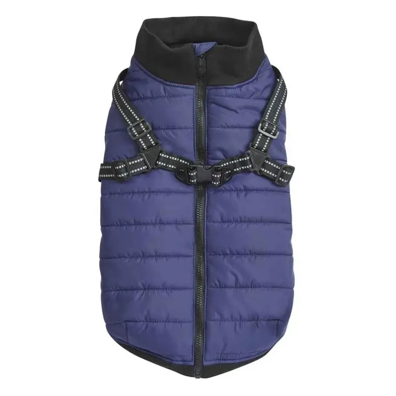 Guardian Gear Polar Excursion Harness Dog Coat - Blue