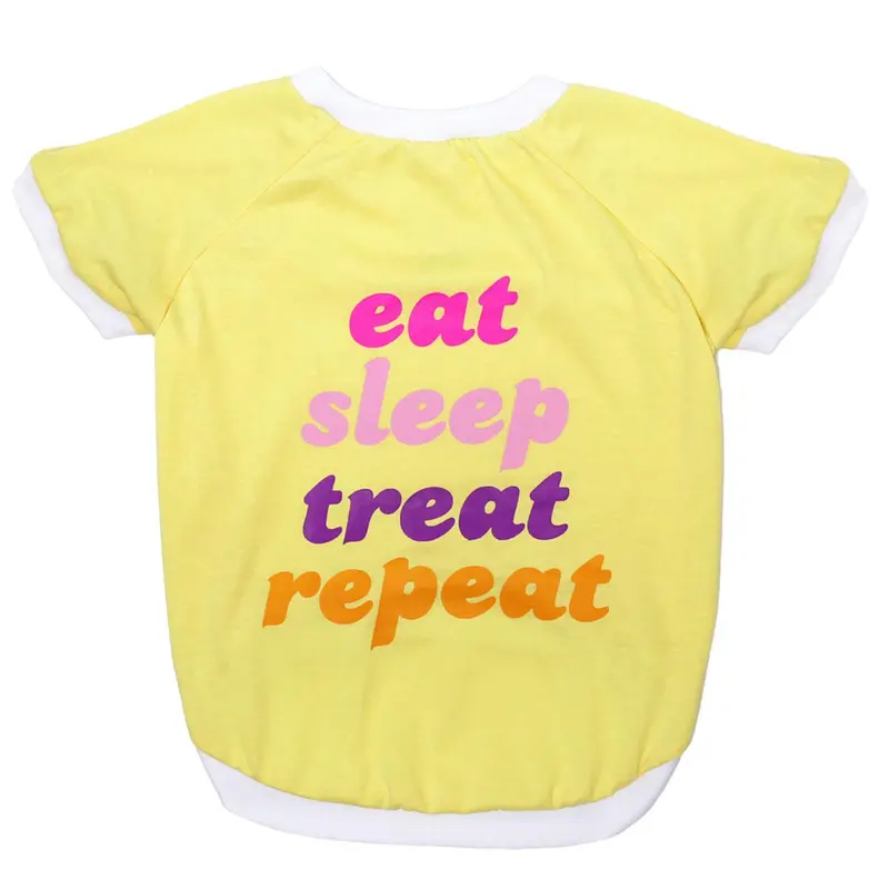 LaurDIY Eat Sleep Treat Repeat Dog T-Shirt by Pets First