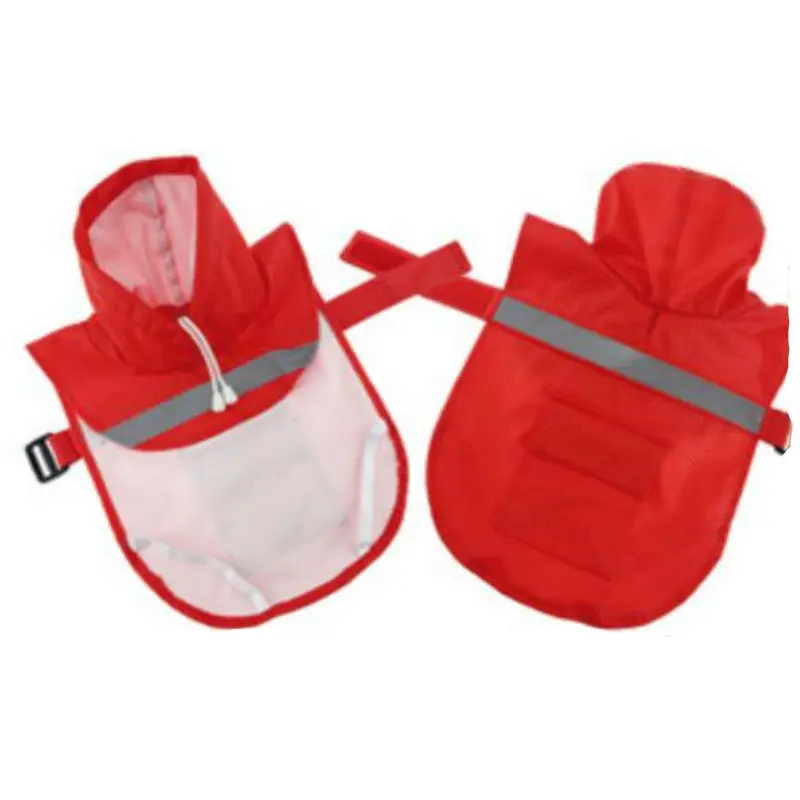Parisian Pet Reflective Dog Raincoat - Red