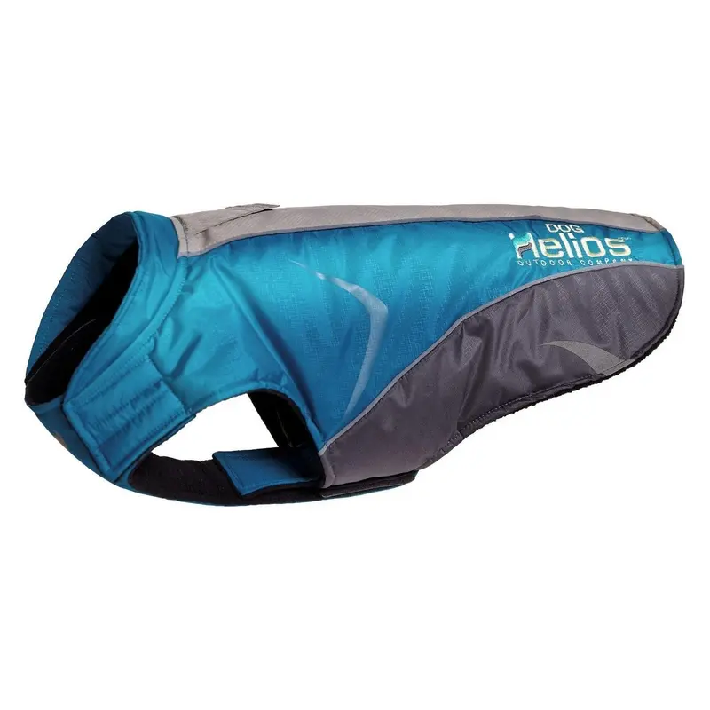 Pet Life Helios Altitude-Mountaineer Wrap-Velcro Waterproof Dog Coat - Blue