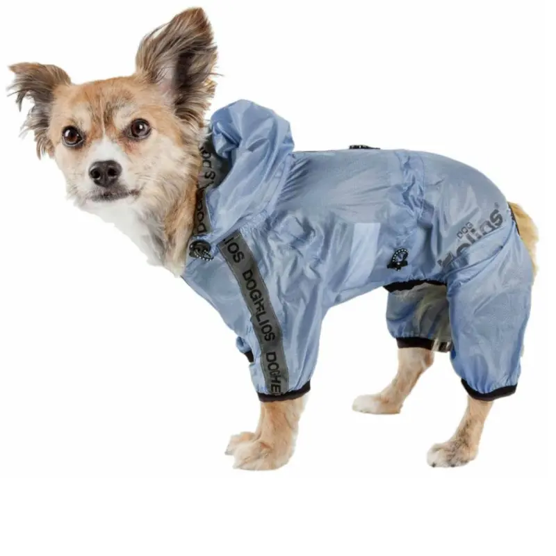 Pet Life Helios Torrential Shield Full Bodied Windbreaker Dog Raincoat - Royal Blue