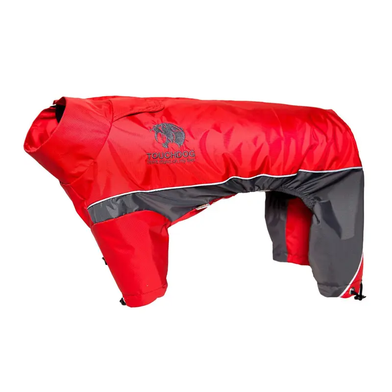 Pet Life Touchdog Quantum-Ice Full-Bodied Dog Jacket - Red