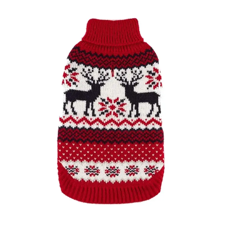 Hip Doggie Fairisle Dog Sweater - Reindeer