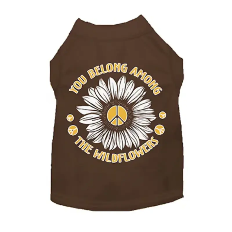 Mirage Among the Wildflowers Dog Shirt - Brown
